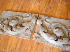 Stucco - Fassadenstuck - 2 tlg. Fassaden - Bekrönung - Schmucklement aus Beton