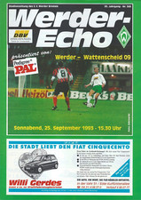 Programm 1993 werder - programm, sv