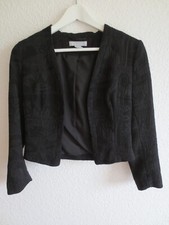 H&M Damen Bolero mit schönem Muster schwarz Gr. 36, S, wie NEU