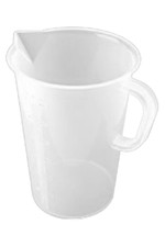 Messbecher, transparent, mit