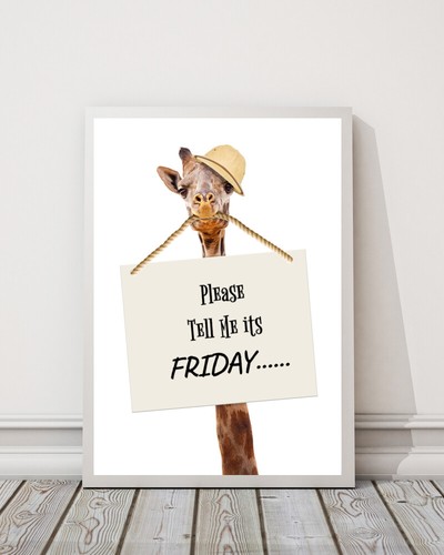 Giraffe lustiges bild poster - lustiges,