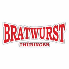 Aufkleber Wetterfest Bratwurst