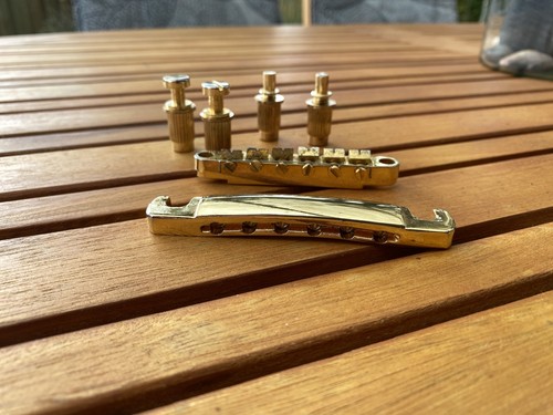 Gold stop tail saitenhalter - gold,