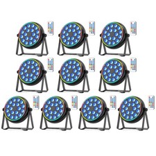 10Stk 18LED Par Strahler RGBW