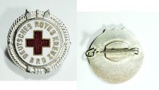 DDR Rotes Kreuz DRK Rotes Kreuz Abzeichen Bergrettungsdienst mit BRD Miniatur 
