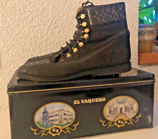 El Vaquero Stiefel Wildleder + Pythonleder Damen Größe 39 Vintage Boots Italy