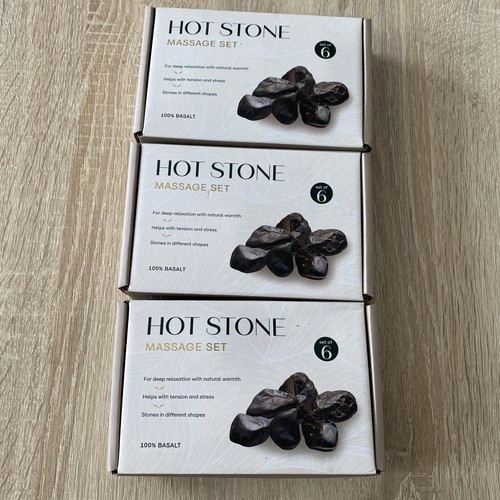 Hot stone massage set 6er - stone,