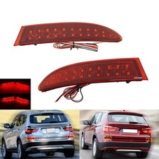2x Rot LED Hinteren Stoßstange Reflektor für BMW X3 F25 LCI M Sport Paket 14-17