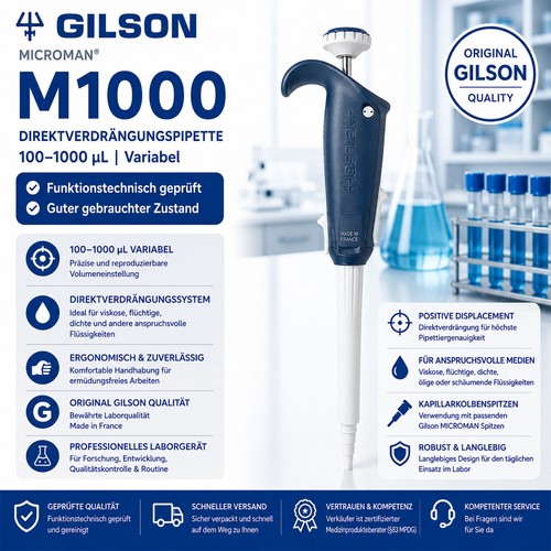 Gilson microman m1000 pipette - microman,
