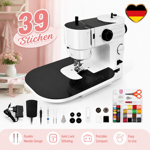 Mini nähmaschine doppel nadel - nähmaschine, doppel-nadel