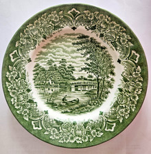 Grindley Homeland England Kuchenteller Teller Dessertteller grün Vintage Ø 20 cm