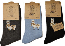 3 Paar Alpaka Socken Motiv