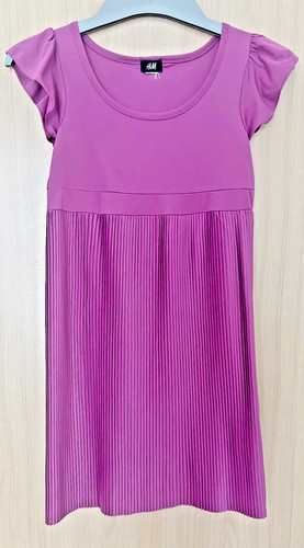 Kinderkleid pink faltenrock - pink,