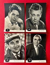 4 x DDR Schauspieler AK um 1965 Haußmann, Rolf Herricht, Willi Schwabe ( 144284