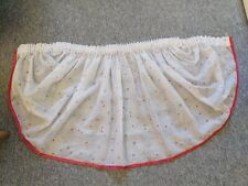 Bogen Scheibengardine mit süßen Kirschen,Höhe 52cm, für Fensterbreite ca.100cm