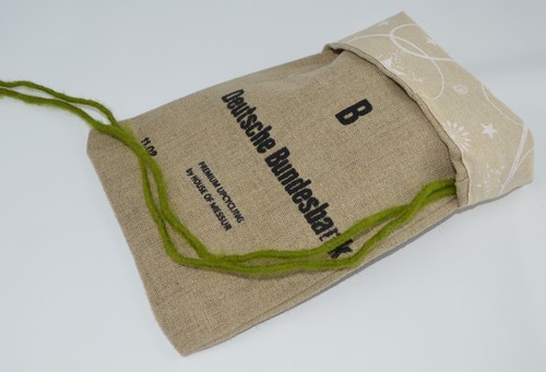 Utensilien geldsack beige mit - utensilien,