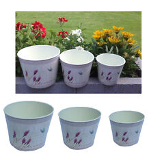 3 er Set Blumentopf  Pflanztopf Flieder Blumenübertopf Landhaus