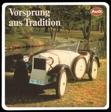 Werbe Aufkleber - Audi - Vorsprung durch Technik - 11x11cm Vintage 80er Auto KFZ