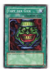 Yugioh TOPF DER GIER , sd1-de015 Common deutsch Excellent 1. Auflage