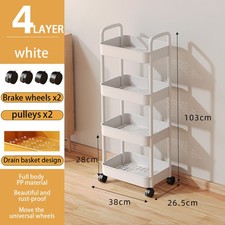 Rollwagen Küchenwagen Bücherwagen Rollregal Servierwagen Bastelwagen mit Rollen