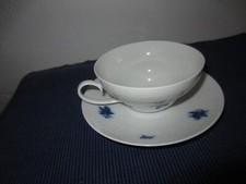 Rosenthal Romanze  in blau - blaue Blume   Teetasse mit Untere -  1 . Wahl