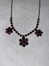 Granat kette collier antik - kette,