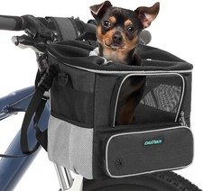 Hundefahrradkorb bis 5kg Faltbarer Rucksack für Hunde Katzen Atmungsaktiver