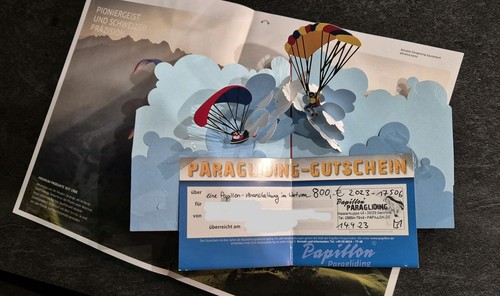 Paragliding papillon gutschein - paragliding,