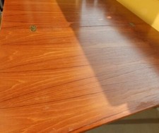 Teakholztischplatte der 1960er Jahre (ausklappbar) mit Gestell