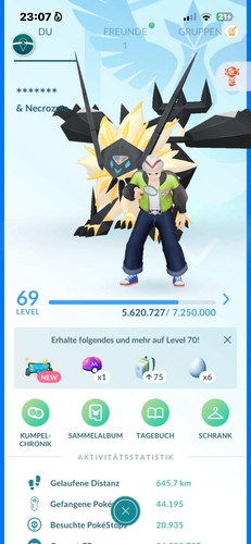 Pokemon account lvl - lvl, 69