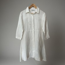 Zara Kleid Viskose Leinen M