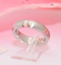 breiter moderner BUNZ Ring | 0,27ct Brillant | 950/- Platin | NEU