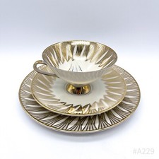 Vintage Sammeltasse Sammelgedeck Winterling Marktleuthen Bavaria mit Goldrand