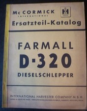 Mc Cormick Dieselschlepper D 320 Ersatzteilkatalog