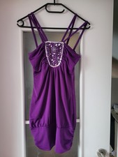Top Shirt Lila Strass Glitzer