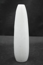 Hutschenreuther Kunstabteilung Vase Weiß mit Relief Porzellan Vintage H 27 cm