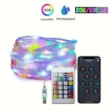 20m WS2812B RGB LED String 20m Smart IC APP Bluetooth Fernbedienung aussen Meter