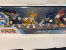 Sonic Comansi 4 x Figur in Blister ovp Top Gift Box mit Knuckles Tails Shadow