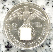 2 Reichsmark 1939 E Hindenburg