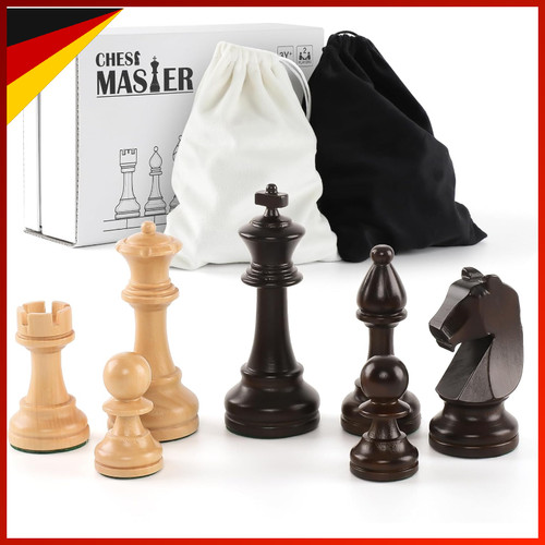Schachfiguren holz set - schachfiguren,