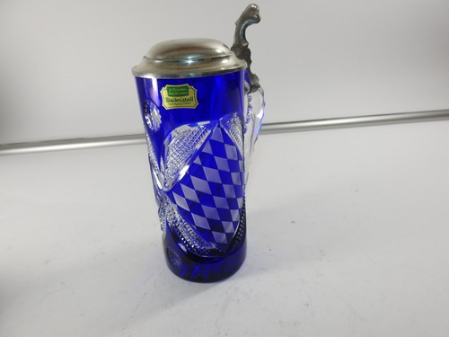Kobaltblau bierkrug - kobaltblau,