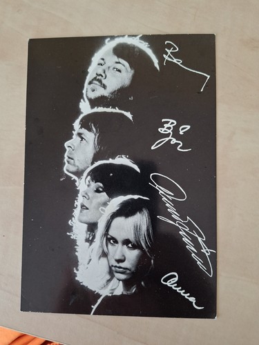 Abba autogrammkarte von - abba,