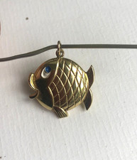 Anhänger Fisch 333 Gelbgold