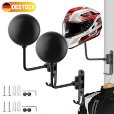 2x Motorradhelm Halterung Wand Wandmontage Helmhalter Vielseitiger Helmhalterung