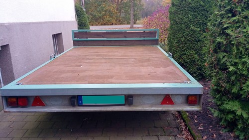 Anhänger tandem plattform - anhänger,