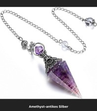 Amethyst pendel natürliches - amethyst,