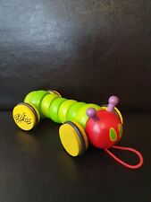 Nachziehtier Raupe Nimmersatt von Eric Carle Holzspielzeug Ziehtier