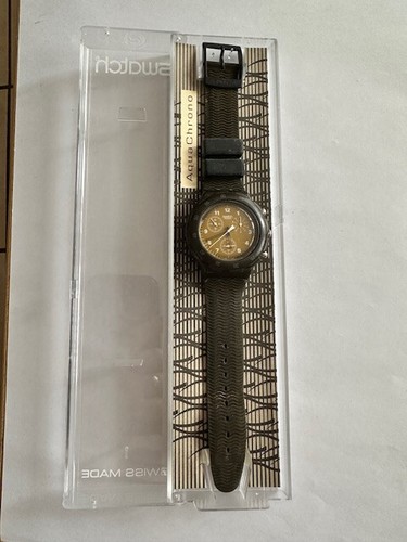 Swatch aqua chrono brown - swatch,