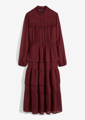 Langes chiffonkleid mit - langes,