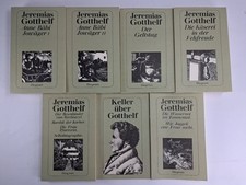 7 Bücher Jeremias Gotthelf: Anne Bäbi Jowäger I+II,Der Geltstag u.a., Diogenes